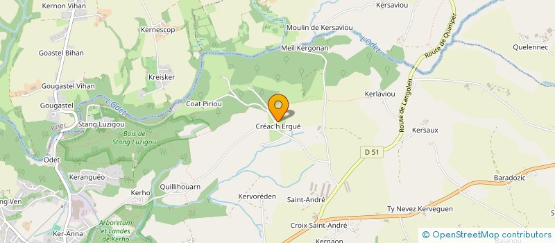 localisation de l'entreprise SCI BRIDIER  ERGUE-GABERIC