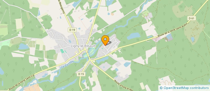 localisation de l'entreprise SCI BRIDOM  LIGNY-LE-RIBAULT