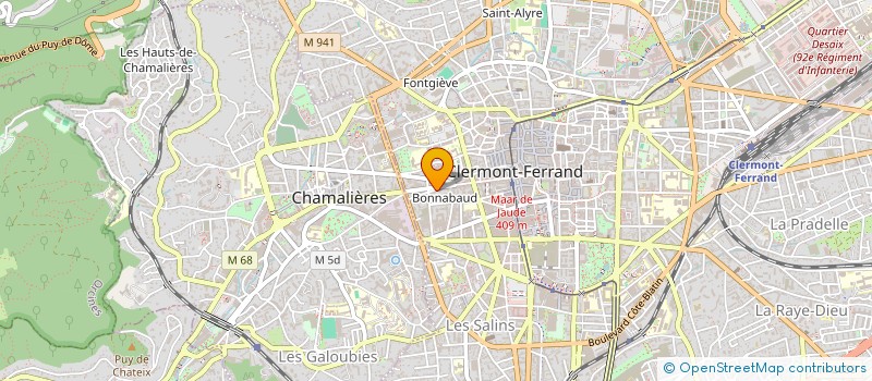 localisation de l'entreprise SCI BRIDON DOCSPORT  CLERMONT-FERRAND