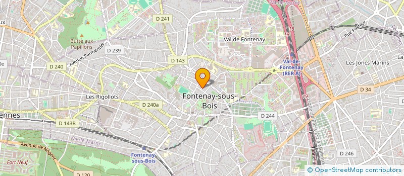 localisation de l'entreprise SCI BRIDOU ET FILS à FONTENAY-SOUS-BOIS