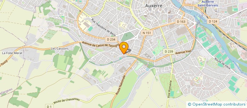 localisation de l'entreprise SCI BRIE à AUXERRE