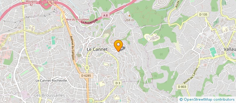 localisation de l'entreprise SCI BRIE à LE CANNET