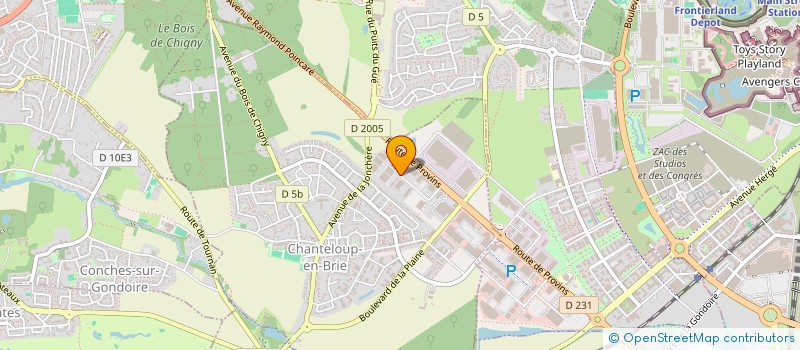 localisation de l'entreprise SCI BRIE DE MEAUX  LAGNY-SUR-MARNE