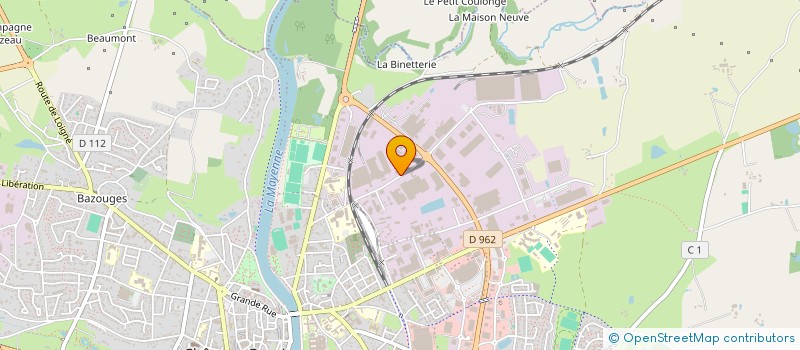 localisation de l'entreprise SCI BRIELLES FRERES  CHATEAU-GONTIER-SUR-MAYENNE