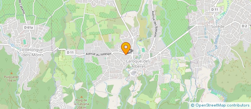 localisation de l'entreprise SCI BRIEN  LAROQUE-DES-ALBERES