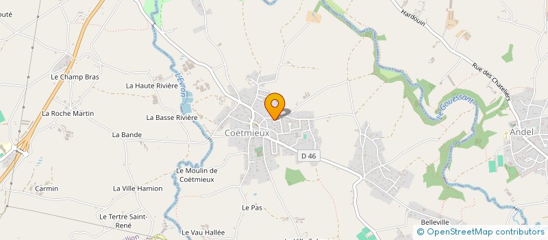 localisation de l'entreprise SCI BRIEND DAGAM  COETMIEUX