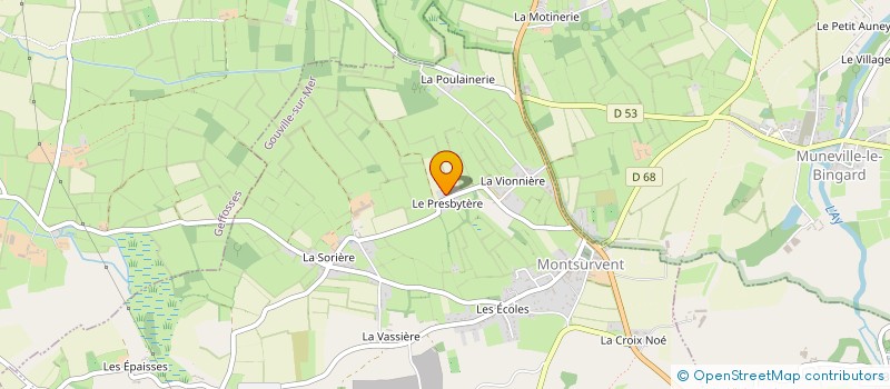 localisation de l'entreprise SCI BRIER CARBONNEL  TOURVILLE-SUR-SIENNE