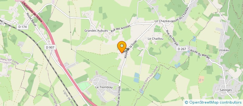 localisation de l'entreprise SCI BRIERE  CHAULGNES