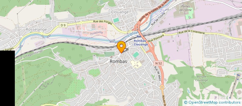 localisation de l'entreprise SCI BRIERE  ROMBAS