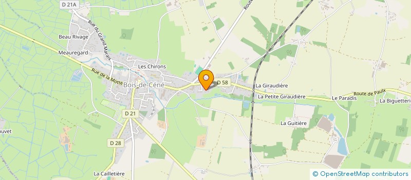 localisation de l'entreprise SCI BRIEUX ET ASSOCIES  BOIS-DE-CENE