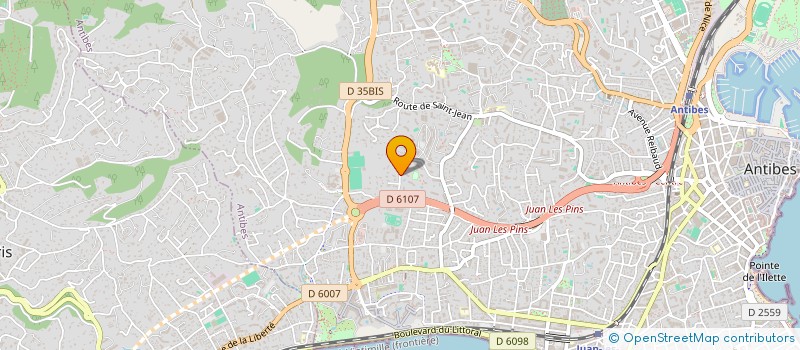 localisation de l'entreprise SCI BRIEVE à ANTIBES