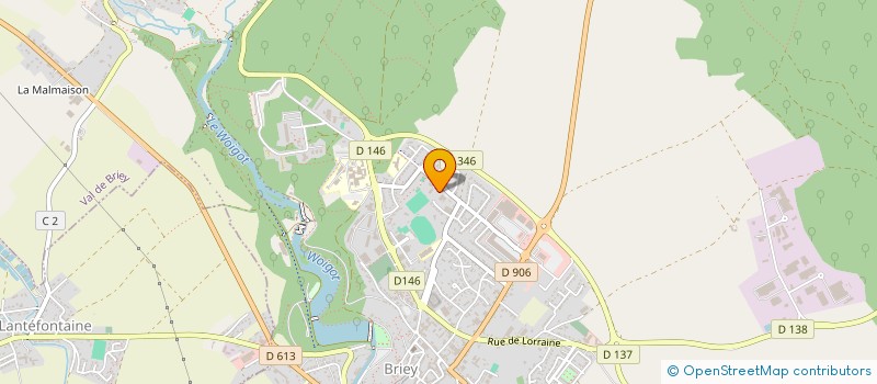 localisation de l'entreprise SCI BRIEY LOISIRS  VAL DE BRIEY