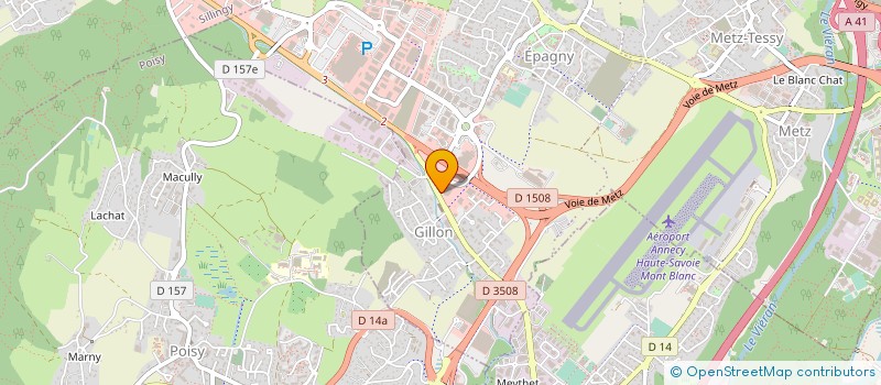 localisation de l'entreprise SCI BRIFFAUT  EPAGNY METZ-TESSY