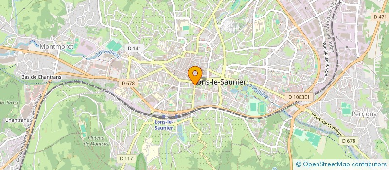 localisation de l'entreprise SCI BRIFUGE  LONS-LE-SAUNIER