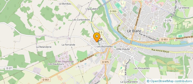 localisation de l'entreprise SCI BRIG PASC à LE BLANC