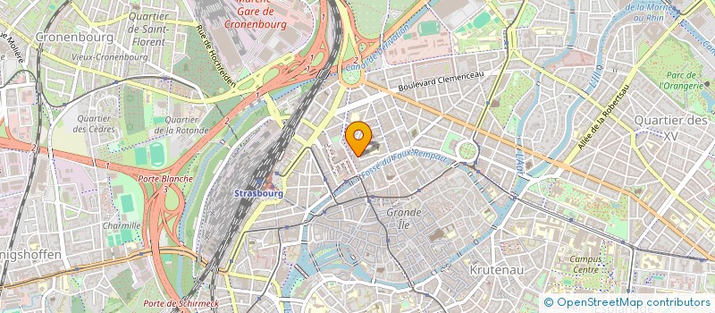 localisation de l'entreprise SCI BRIGADE ALSACE LORRAINE  STRASBOURG