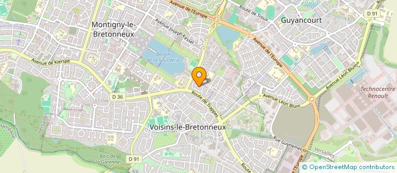 localisation de l'entreprise SCI BRIGAMAR  VOISINS-LE-BRETONNEUX