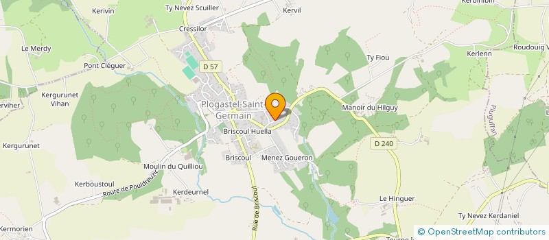 localisation de l'entreprise SCI BRIGANT à PLOGASTEL-SAINT-GERMAIN