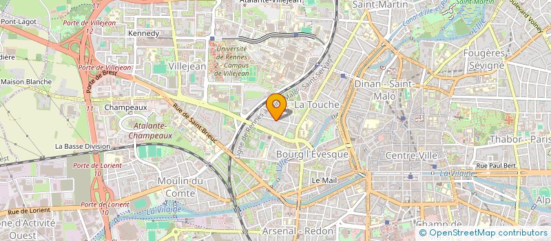 localisation de l'entreprise SCI BRIGANT  RENNES