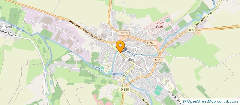 localisation de l'entreprise SCI BRIGAUDEAU  DOULLENS