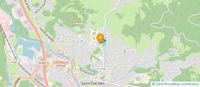 localisation de l'entreprise SCI BRIGE à SAINT-DIE-DES-VOSGES
