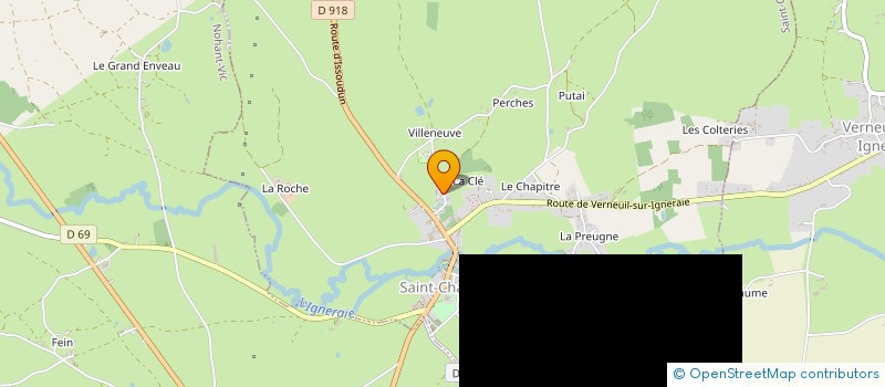 localisation de l'entreprise SCI BRIGE à SAINT-CHARTIER