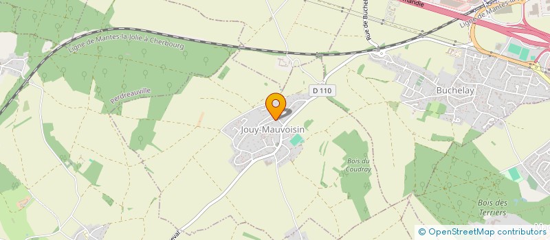 localisation de l'entreprise SCI BRIGIL  JOUY-MAUVOISIN