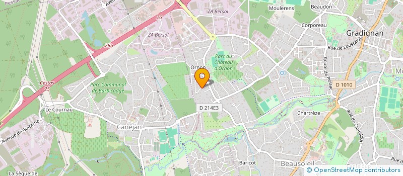 localisation de l'entreprise SCI BRIGITTE  GRADIGNAN