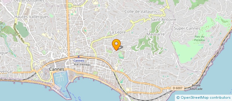 localisation de l'entreprise SCI BRIGITTE à CANNES