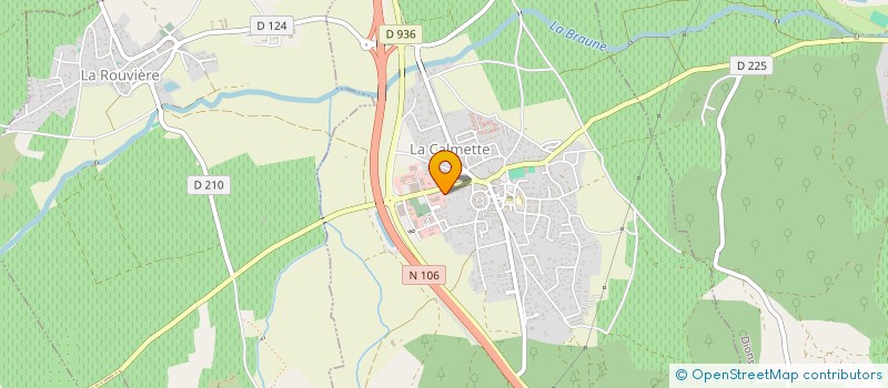 localisation de l'entreprise SCI BRIGITTE  LA CALMETTE