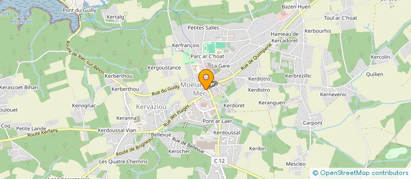 localisation de l'entreprise SCI BRIGNEAU  MOELAN-SUR-MER