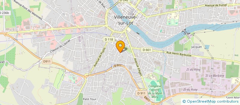 localisation de l'entreprise SCI BRIGNOL-PANGEO  SAINTE-COLOMBE-DE-VILLENEUVE