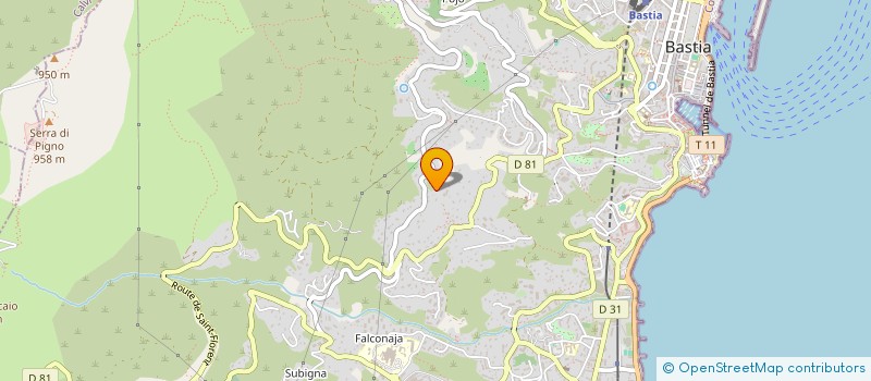 localisation de l'entreprise SCI BRIGNOLE à BASTIA