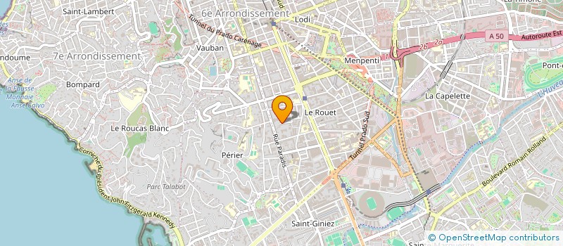 localisation de l'entreprise SCI BRIGNOLES à MARSEILLE
