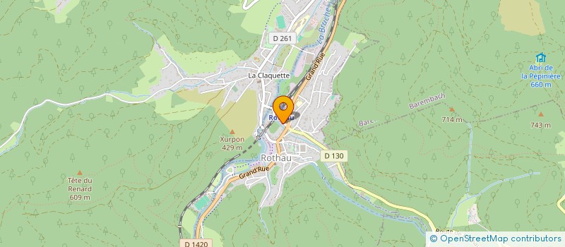 localisation de l'entreprise SCI BRIGNON DE LA ROTHAINE  ROTHAU