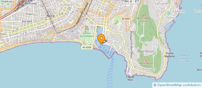 localisation de l'entreprise SCI BRIHER à NICE