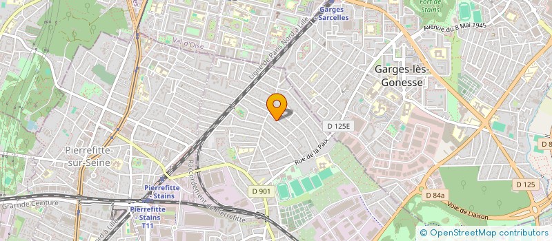 localisation de l'entreprise SCI BRIHI 2 à STAINS