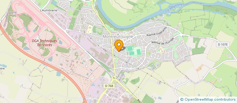 localisation de l'entreprise SCI BRIJA  MONTREUIL-JUIGNE