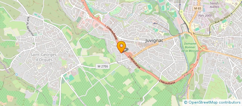 localisation de l'entreprise SCI BRIJA  JUVIGNAC