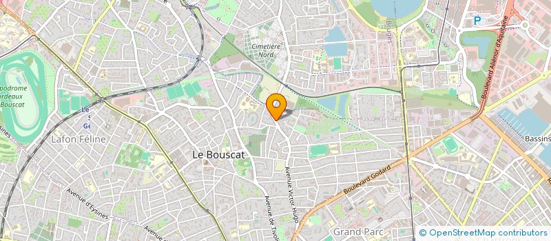 localisation de l'entreprise SCI BRILLANCE  LE BOUSCAT