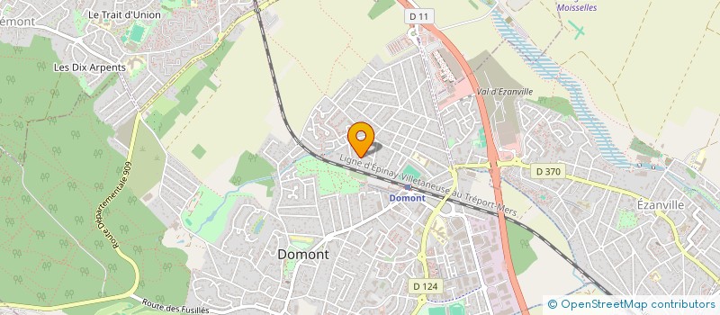 localisation de l'entreprise SCI BRILLANT INVEST  DOMONT