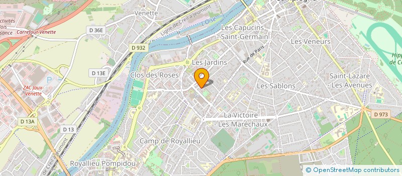 localisation de l'entreprise SCI BRILLON  COMPIEGNE