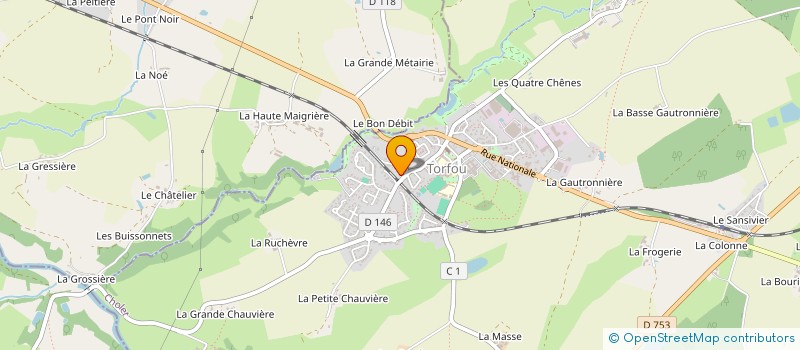 localisation de l'entreprise SCI BRILLOUET ESLM à SEVREMOINE