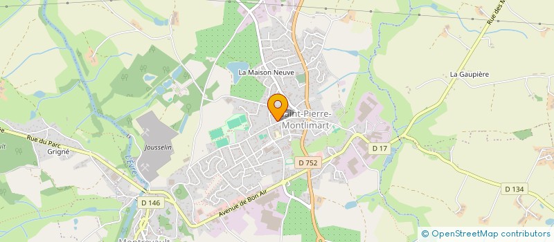 localisation de l'entreprise SCI BRIMAR à MONTREVAULT-SUR-EVRE