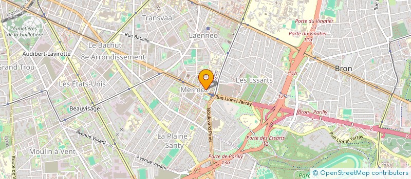 localisation de l'entreprise SCI BRIMAU  LYON