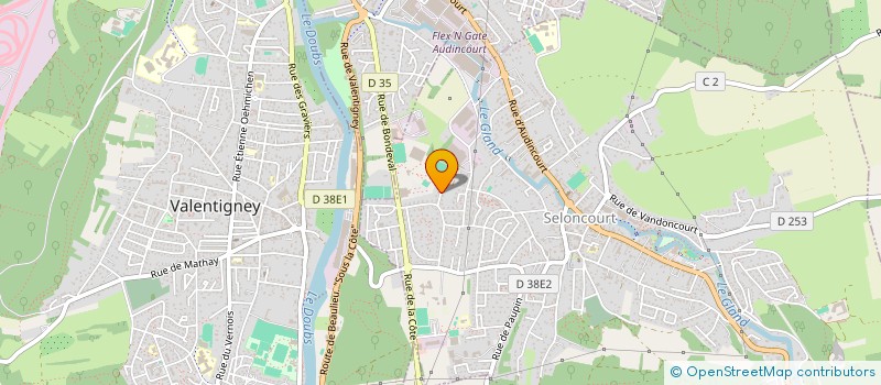 localisation de l'entreprise SCI BRIMBELLE  SELONCOURT