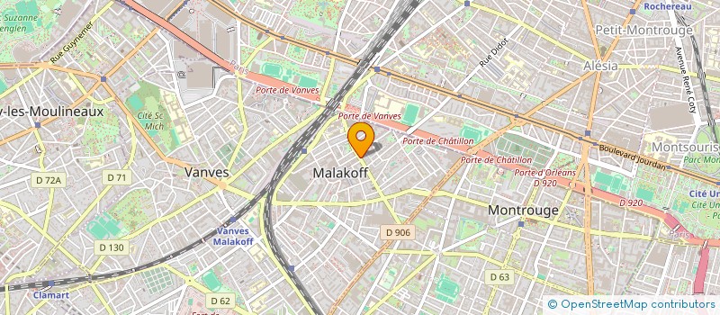 localisation de l'entreprise SCI BRIMMO  MALAKOFF