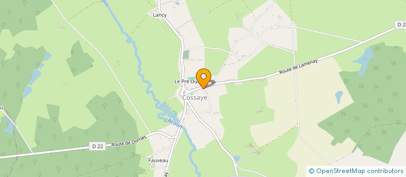 localisation de l'entreprise SCI BRIMOMA à COSSAYE