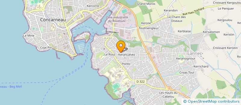 localisation de l'entreprise SCI BRIMOR  CONCARNEAU