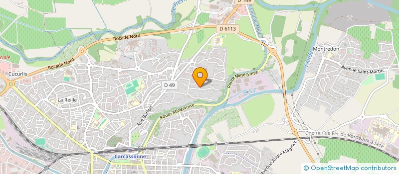 localisation de l'entreprise SCI BRIMYLIA à CARCASSONNE